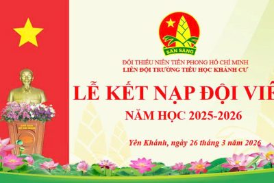 LỄ KẾT NẠP ĐỘI VIÊN MỚI  CHO CÁC EM HỌC SINH KHỐI 3